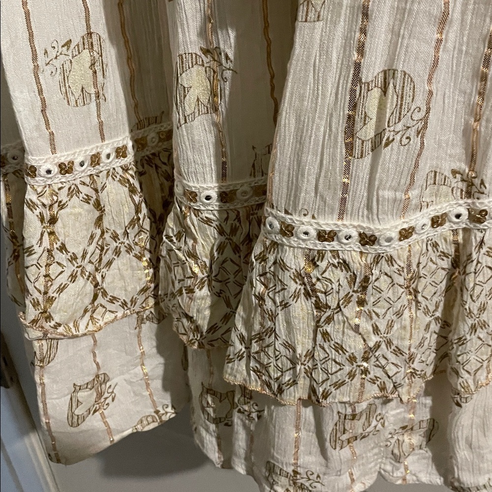 Boutique White Bohemian Maxi Dress - Picture 6 of 12